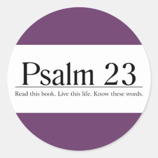 Sticker Rond Lire la Bible Psaume 23