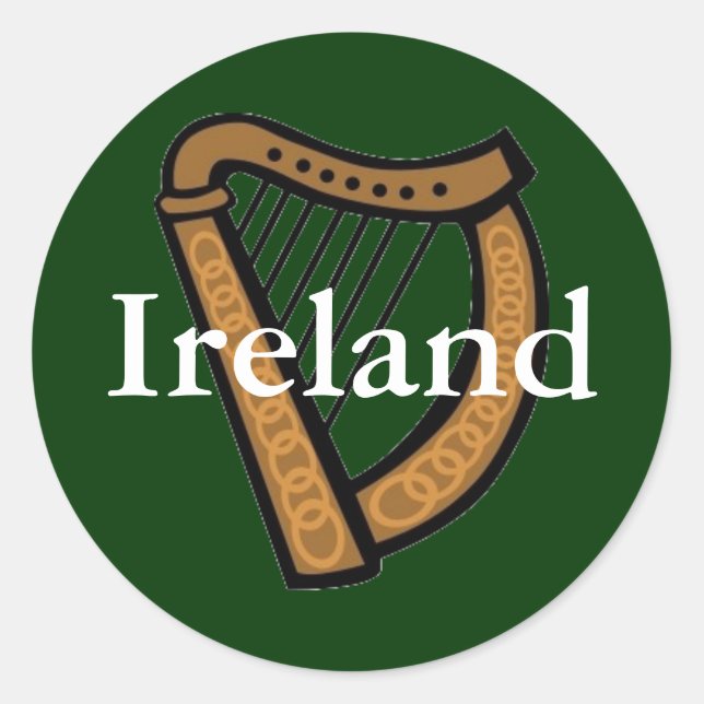 Sticker Rond L'Irlande (Devant)