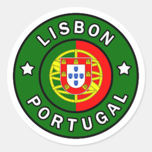 Sticker Rond Lisbonne Portugal