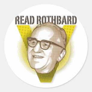 Sticker Rond Lisez l'autocollant de Rothbard