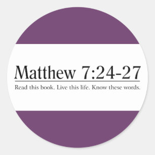 Sticker Rond Lisez le 7h24 de Matthew de bible - 27