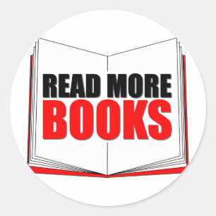Sticker Rond Lisez plus de livres