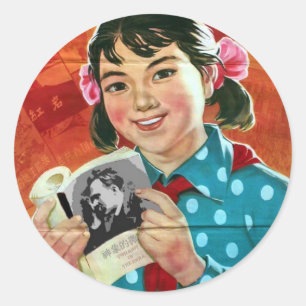 Sticker Rond Lisez plus de livres, lisez les bons livres