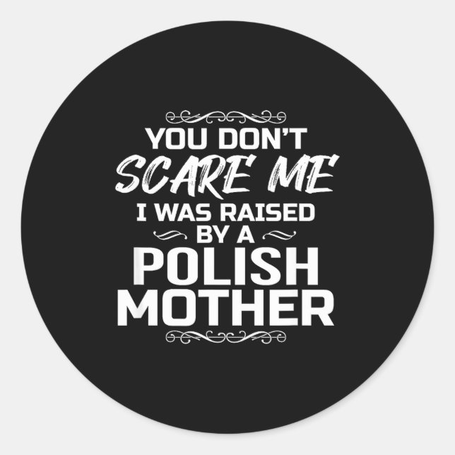 Sticker Rond Lish Mother Raised Gift  (Devant)