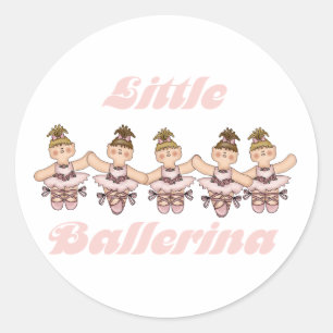Sticker Rond Little Ballerina
