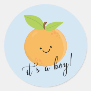 Sticker Rond Little Cutie C'est un garçon préféré