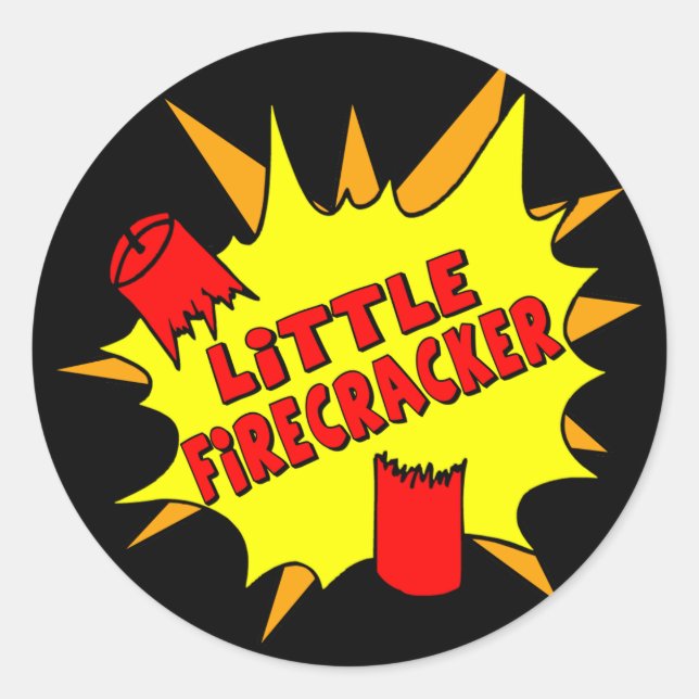 Sticker Rond Little Firecracker (Devant)