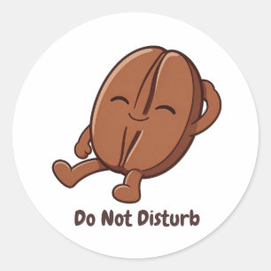 Sticker Rond Little Kaka – Propulsé par le Café