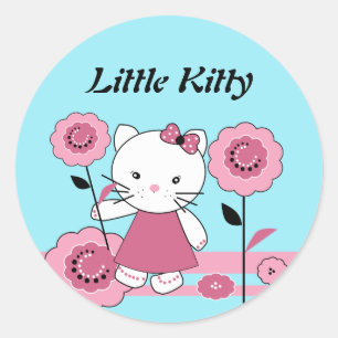 Sticker rond Little Kitty Classic