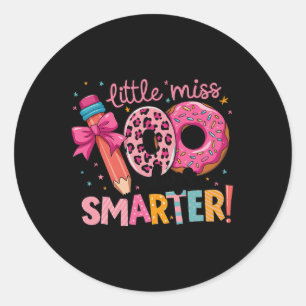 Sticker Rond Little Miss 100 Jours Smarter 100ème Jour De L'Éco