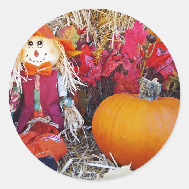 Sticker Rond Little Mister Scarecrow (Devant)