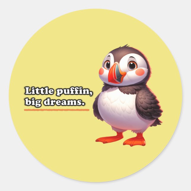 Sticker Rond "Little P (Devant)