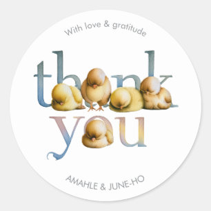 Sticker Rond Little Peep & Co.   Merci