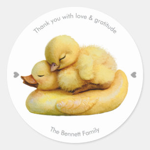 Sticker Rond Little Peep & Co.   Merci