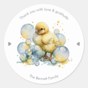 Sticker Rond Little Peep & Co.   Merci