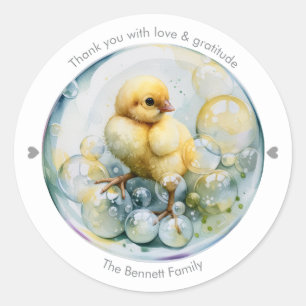 Sticker Rond Little Peep & Co.   Merci