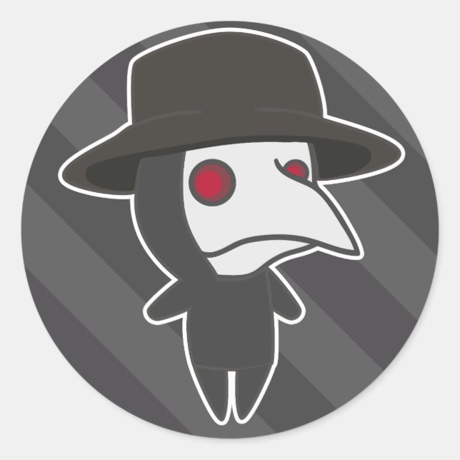 Sticker Rond Little Plague Doctor (Devant)