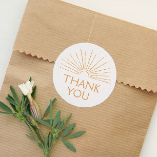 Sticker Rond Little Ray of Sunshine Boho Baby shower