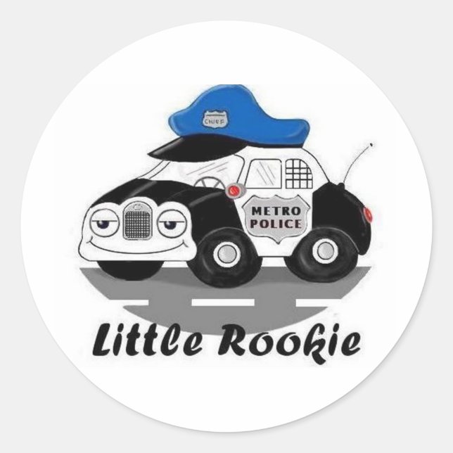 Sticker Rond Little Rookie (Devant)