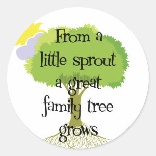 Sticker Rond Little Sprout