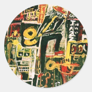 STICKER ROND LIVE JAZZ