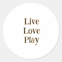 Live love play black orange sport player moderne q