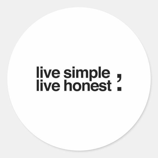 Sticker Rond Live Simple (Devant)