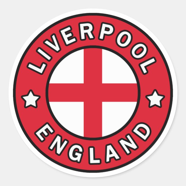 Sticker Rond Liverpool Angleterre (Devant)