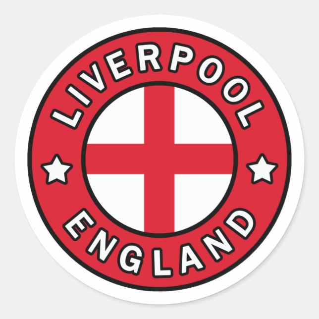 Sticker Rond Liverpool Angleterre (Devant)