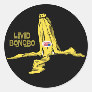 STICKER ROND LIVID BONOBO