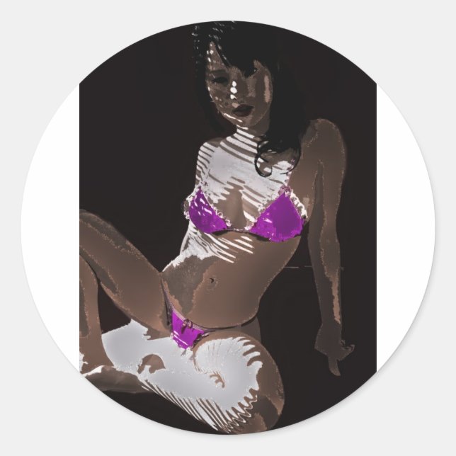 Sticker Rond LivingDoll 3 (Devant)