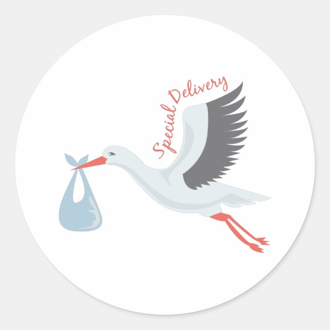 Sticker Rond Livraison spéciale (Devant)