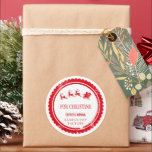Sticker Rond Livraison spéciale Christmas North Père Noël Potea<br><div class="desc">Es-tu un bon petit garçon ou une bonne fille ? Envoyez un petit esprit de vacances et des cadeaux avec l'autocollant de livraison du pôle Nord. Les autocollants sont intentionnellement griffés, comme si le cadeau avait parcouru une longue distance et avait des aventures avant de tomber entre les mains du...</div>