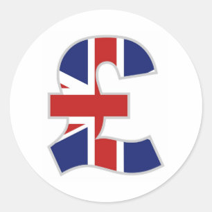 Sticker Rond Livre britannique