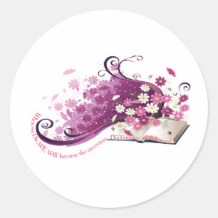 Sticker Rond Livre d'ancêtres