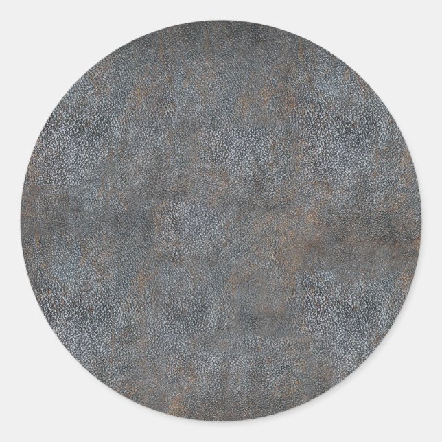 Sticker Rond Livre d'antiquités en cuir usé (Devant)