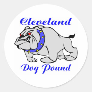 Sticker Rond Livre de chien de Cleveland