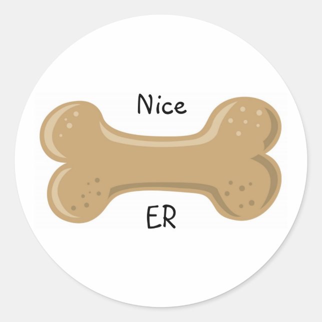 Sticker Rond Livre de chien_Nice os (Devant)