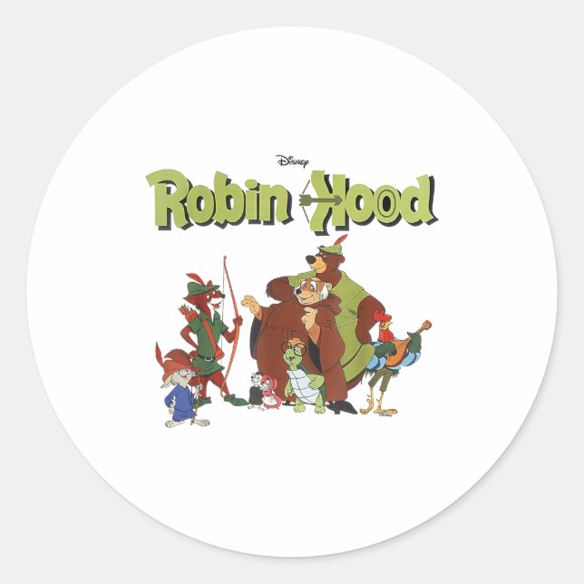 Sticker Rond Livre de contes des amis classiques de Robin des B (Devant)