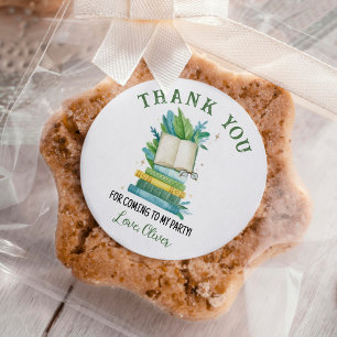 Sticker Rond Livre d'histoire Nouveau chapitre Anniversaire