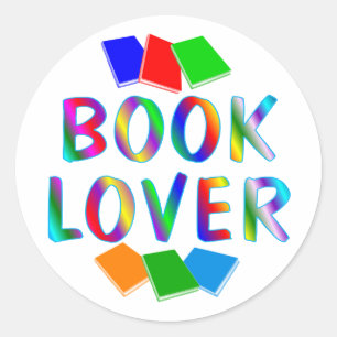 Sticker Rond LIVRE Lover