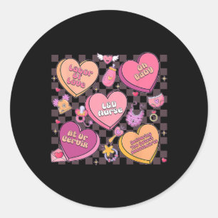 Sticker Rond Livrer Les Plus Amoureux Valentine Landd