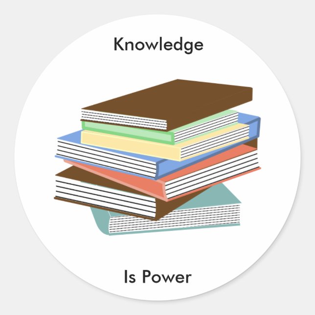 Sticker Rond Livres (Devant)
