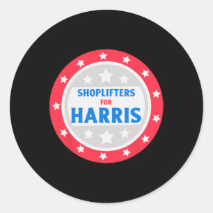 Sticker Rond Livreurs Pour Harris Drôle Donald Trump
