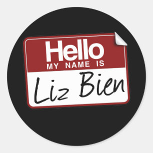 STICKER ROND LIZ BIEN