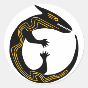 Sticker Rond Lizard