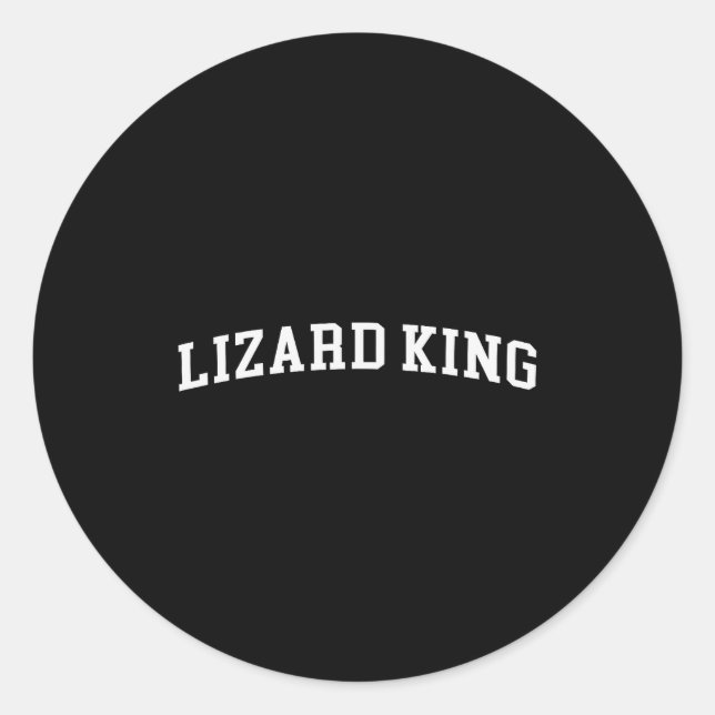 Sticker Rond Lizard King  (Devant)