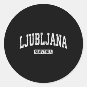 Sticker Rond Ljubljana Slovénie Sports