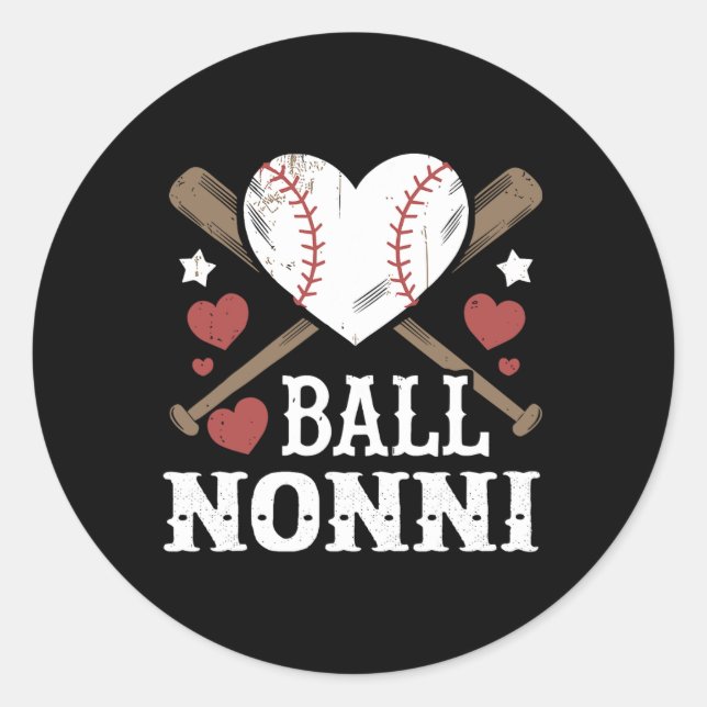 Sticker Rond Ll Nonni Vend Heart Nonni (Devant)