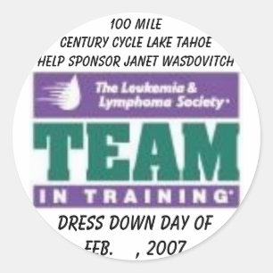 Sticker Rond LLS TNT, Dress Down Day of Feb. , 2007, 100 M...